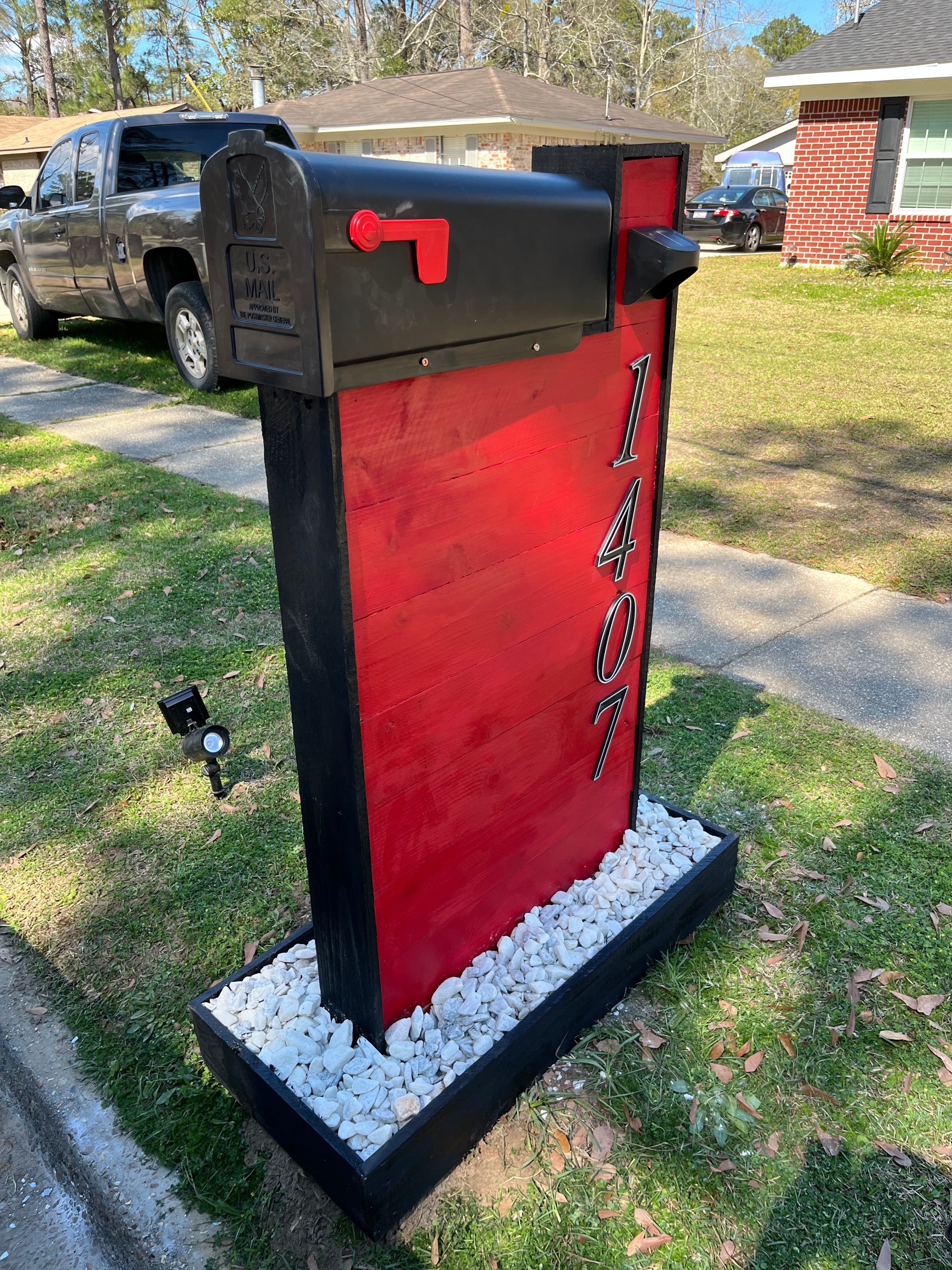 The Large Cedar Box- Red