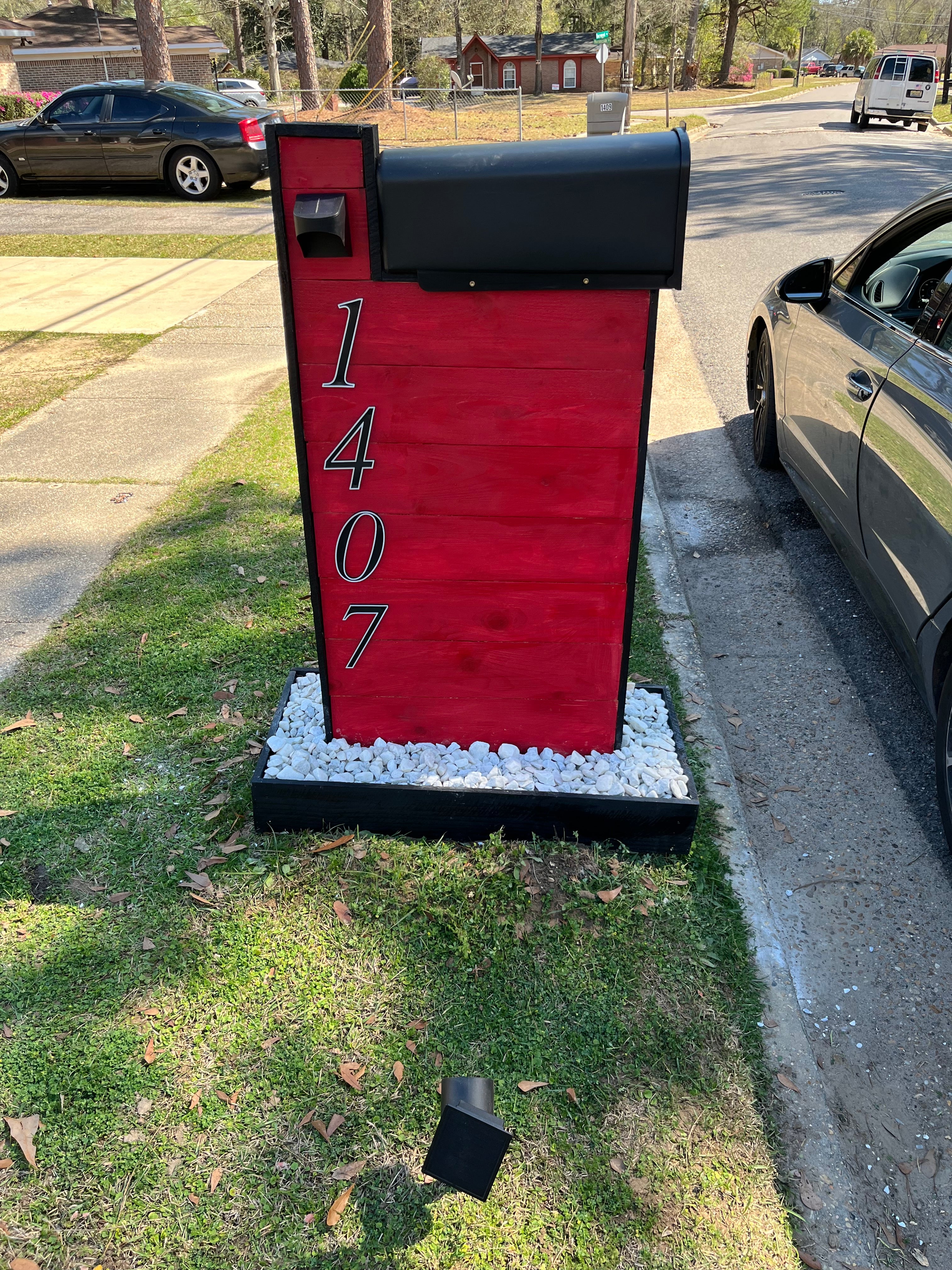The Large Cedar Box- Red