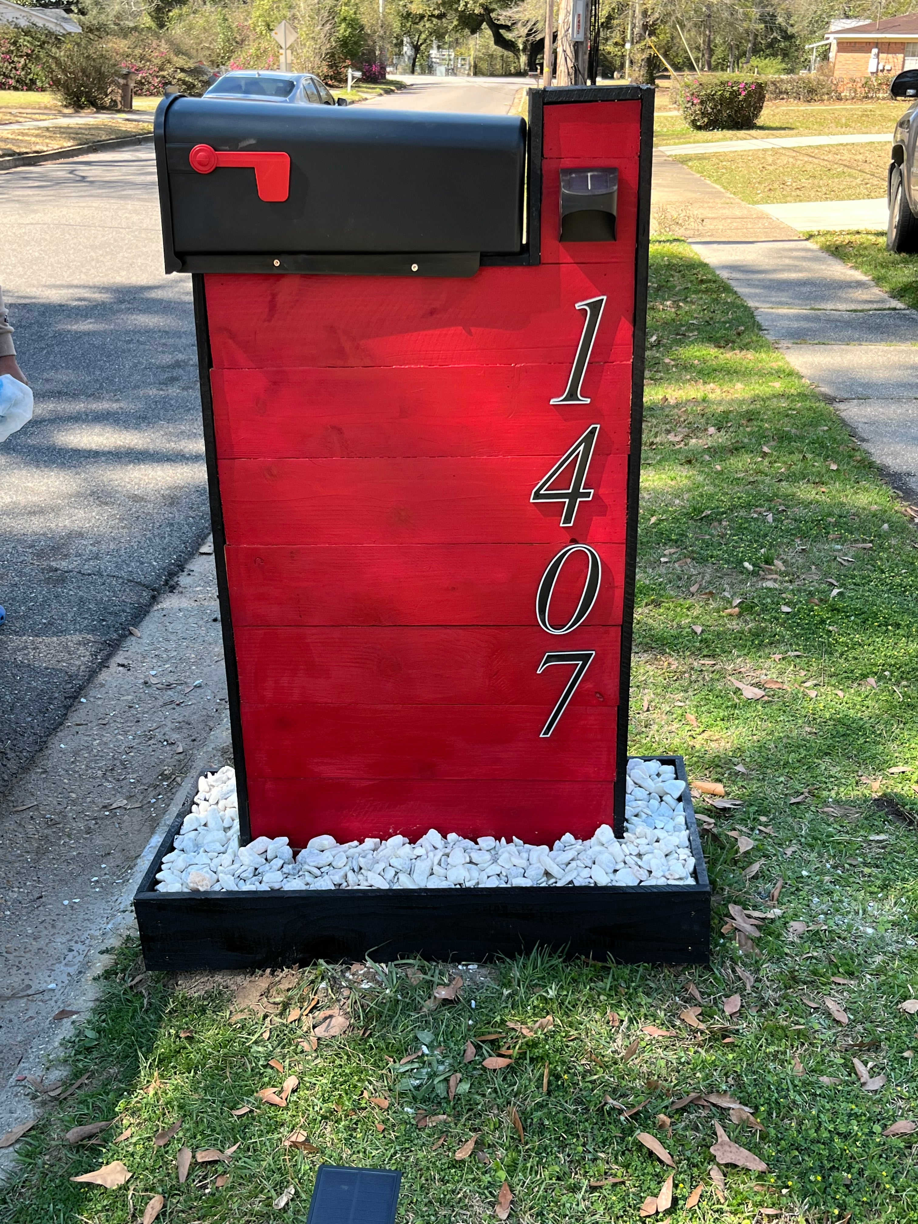 The Large Cedar Box- Red
